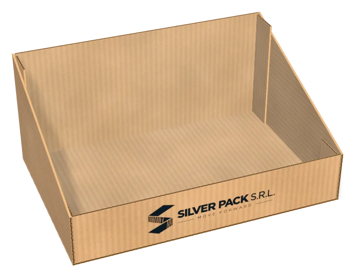 Shelf-ready display tray with printed front
